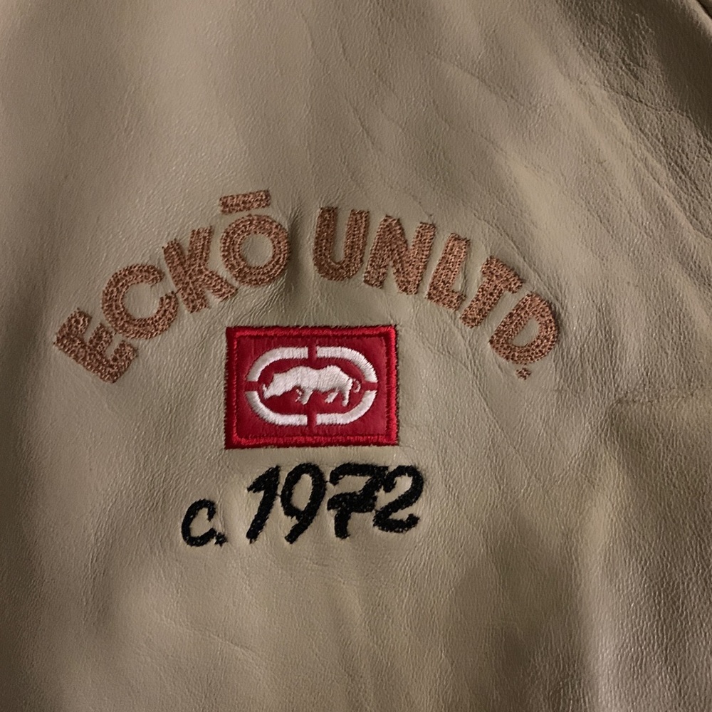 Marc Ecko Leather Varsity Jacket - image 5